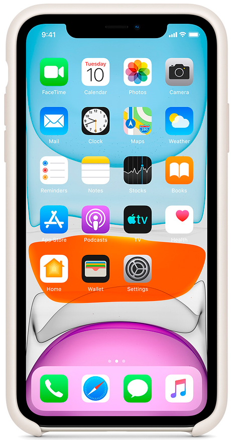 Чехол Apple для iPhone 11 Silicone Case (белый)